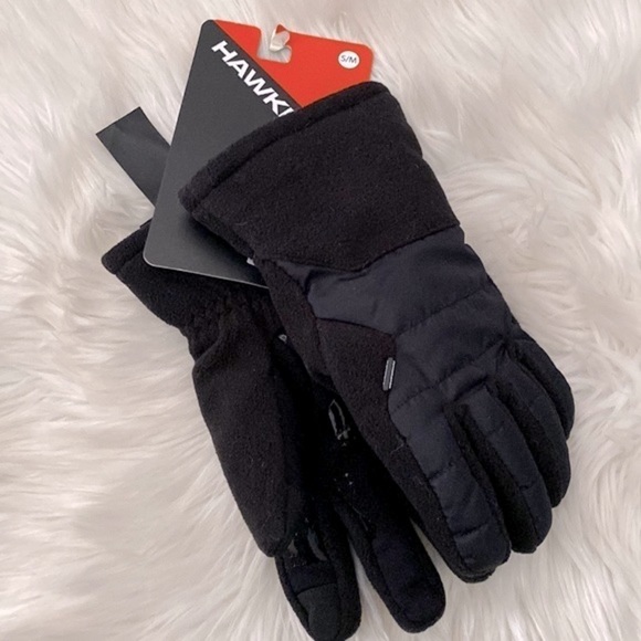 NWT Hawk & co black winter gloves - Picture 1 of 4